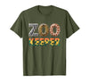Zoo Keeper Costume Adult Party Safari Zookeeper Zoo Keeper Costume Adult Halloween Party Safari Zookeeper T-Shirt - Olive