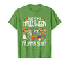 Halloween Shirts Costume Women Men Kids Pajama This is My Halloween Pajama Shirt Pumpkin Witch Skeleton T-Shirt - Grass Green