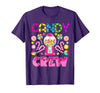 Candy Land Candy Crew Party Halloween Costumes T-Shirt - Purple