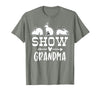 Show Rabbit Grandma T-Shirt in Olive Heather