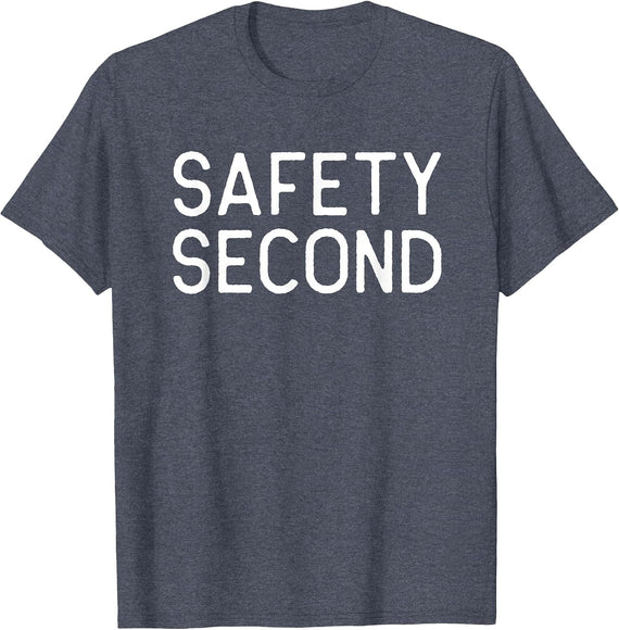 Safety Second Shirt for Motorcycle Riders T-Shirt - Heather Blue