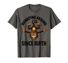 Mademark Monkeying Around Since Birth Funny Monkey Design T-Shirt - Men - Asphalt Grey