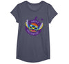 Disney Lilo & Stitch Jack-o’-Lantern Pumpkin Happy Halloween T-Shirt - Heather Blue