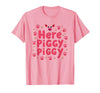 Mademark John Pork's Calling: Here Piggy Piggy Funny Pig Lover Gift T-Shirt - Pink