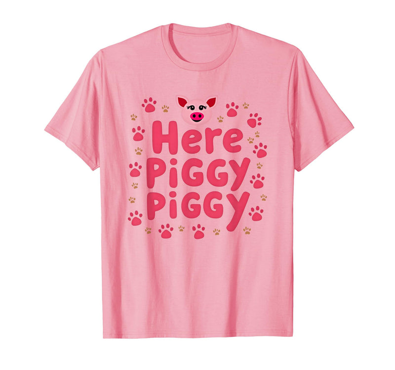 Mademark John Pork's Calling: Here Piggy Piggy Funny Pig Lover Gift T-Shirt - Pink