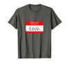 Hello My Name is Funny Halloween Costume Tees Hello My Name is Zeus Funny Halloween Greek Gods Tshirt T-Shirt - Asphalt Grey