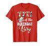 Titi of The Birthday Boy Cow Farm 1St Birthday Boy T-Shirt - Red