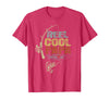 Cool Papa Fathers Day Fishing Gifts Funny Fisherman Vintage Reel Cool Papa T-Shirt - Red Heather