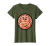 Mademark Tummy Ache Survivor Cute Stomach Bandage Graphic T-Shirt - Women - Olive Green