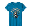 Mademark My Monkeys My Madness My Manager Life Circus Design T-Shirt - Women - Sapphire Blue