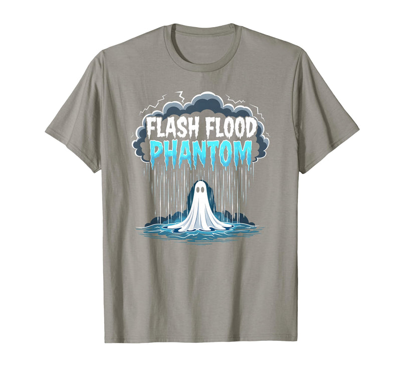 Mademark Halloween Weather Flash Flood Phantom Spooky Storm T-Shirt - Slate Grey