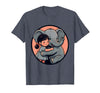 Mademark Cute Girl Snuggling Baby Elephant Graphic Tee T-Shirt - Men - Heather Blue