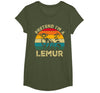 Funny Costume Party Halloween Tees by T&T Pretend I'm A Lemur Lazy Halloween Costume T-Shirt - Olive Green