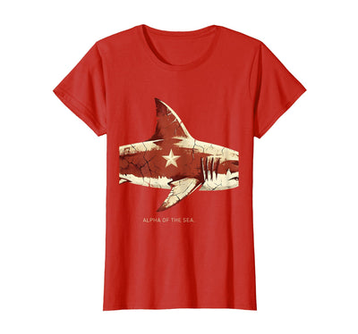 Alpha of the Sea Fierce Shark Women Design T-Shirt