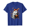 Ghost Quilter Sewing Halloween Costume Cute Ghost Quilter Sewing Halloween Scary Costume Retro T-Shirt - Royal Blue