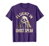 Mademark Ghost & Spirits - Ghost (99 Problems All) T-Shirt - Purple-fluent in Ghost Speak