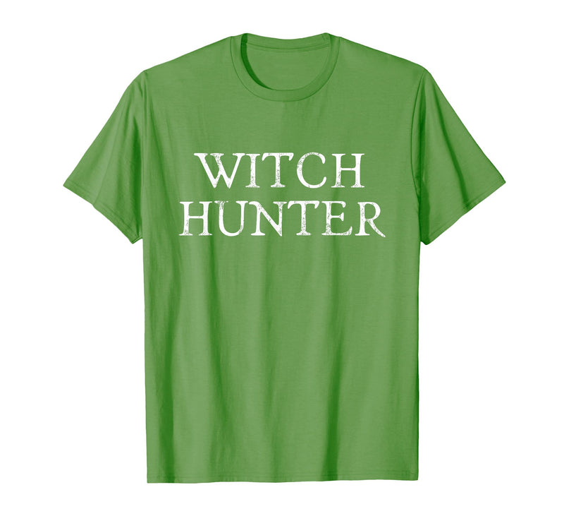 Witch Hunter Halloween Funny Witch Hunter Halloween Costume Easy Lazy T-Shirt - Grass Green