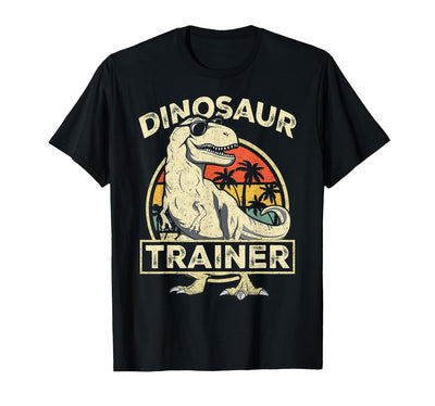 Dinosaur Trainer Halloween Vintage Dinosaur Trainer Halloween Costume Retro Dino Outline T-Shirt