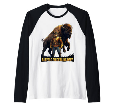 Cow Mademark Buffalo Pride Runs Deep Buffalo Soldiers T-Shirt