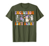 Halloween Applied Behavior Analysis Ghost Groovy Spooky ABA Therapist Halloween Groovy ABA Therapy T-Shirt - Olive Green