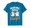 Dog Lover Spooky Grooming Groomer Attire Pet Groomer Funny Halloween Making Dogs Bootiful T-Shirt - Sapphire Blue