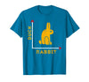 Wittgensteins Rabbit Duck Illusion Physics Nerd Math Geek T-Shirt in Sapphire Blue