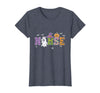 Halloween Nurse Costume Scrub Top Ghost Pumpkin Nurse Halloween Ghost Pumpkin Costume Nurse Halloween T-Shirt - Heather Blue