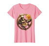 Mademark Funny Monkey Chef Flipping Pancakes Graphic Tee T-Shirt - Women - Pink