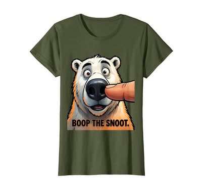 Boop The Snoot Funny Polar Bear Design T-Shirt