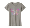 Butterfly Prayer Graphic Jesus Christian Cross Butterfly Prayer Jesus Christian Cross Floral Pattern T-Shirt - Slate Grey