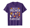 Halloween Shirts Costume Women Men Kids Pajama This is My Halloween Pajama Shirt Pumpkin Witch Skeleton T-Shirt - Purple