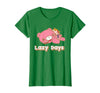 Gloomy Bear The Naughty Grizzly & Pity Lazy Days Anime T-Shirt - Kelly Green