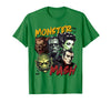 Monster Lover Halloween Season Women Men Kids Horror Scary Monster Lover Vampire Frankenstein Halloween T-Shirt - Kelly Green