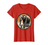 Mademark Mouse Hands Elephant a Tiny Broom Funny Animal Art T-Shirt - Women - Red