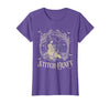 Witch Black Cat Halloween Witches Crochet Womens Stitch Craft Salem Witch Halloween Cat Witch Girls Trip T-Shirt - Purple