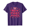 Mademark John Pork's Calling: Here Piggy Piggy Funny Pig Lover Gift T-Shirt - Purple