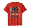 Mademark Ghost & Spirits - Ghost (99 Problems All) T-Shirt - Red-99 Problems All Boo Sheet