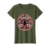 Mademark Elephant Pink Flowers Breast Cancer Awareness T-Shirt - Women - Olive Green