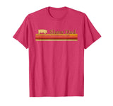 Showing Cattle T-Shirts And Apparel Show Dad - Fun Distressed Look for Showing Pigs T-Shirt - Red Heather