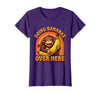 Mademark Going Bananas Over Here Funny Monkey Design T-Shirt - Women - Purple