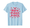 Mademark John Pork's Calling: Here Piggy Piggy Funny Pig Lover Gift T-Shirt - Baby Blue