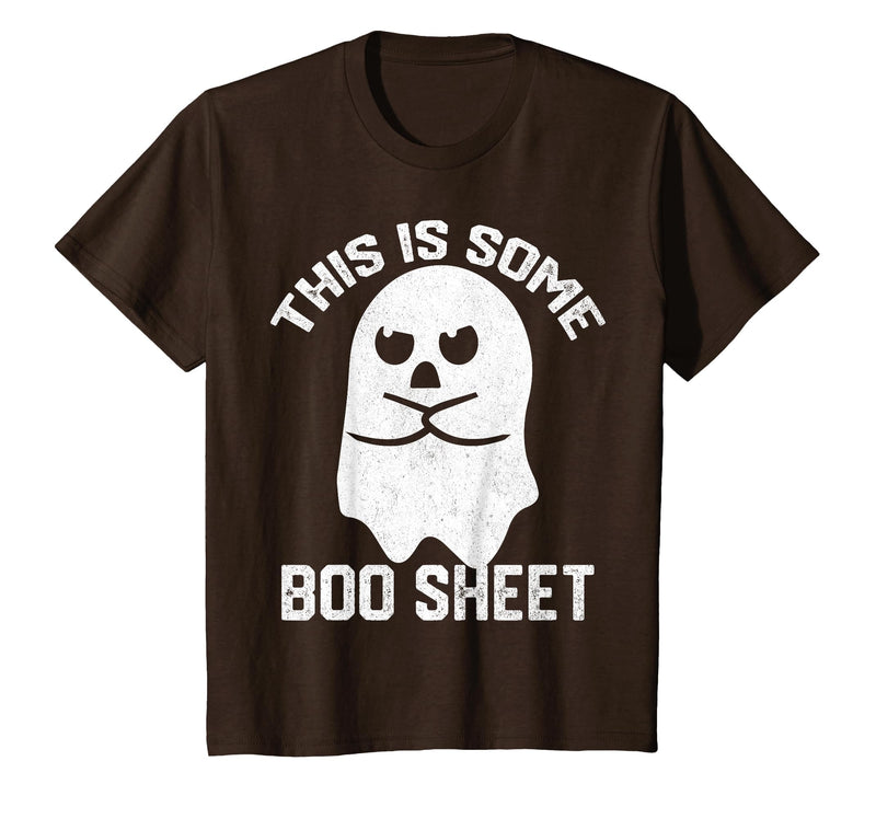 This Is Some Boo Sheet Funny Halloween Ghost This is Some Boo Sheet Halloween Angry Ghost Funny Men Women T-Shirt - Brown