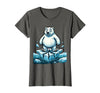 Mademark Polar Bear on Cracking Ice Floe Illustration T-Shirt - Asphalt Grey