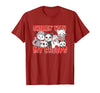 Chillin With My Creeps Apparel Chillin with My Creeps Cat Horror Killer Halloween Costume T-Shirt - Cranberry Red