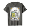 Tarot Card Skeleton Halloween Ades.shirt The Pickles Tarot Card Skeleton Canning Season Gardener T-Shirt - Asphalt Grey