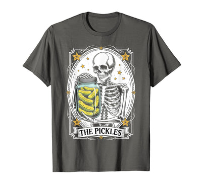 Tarot Card Skeleton Halloween Ades.shirt The Pickles Tarot Card Skeleton Canning Season Gardener T-Shirt