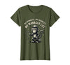 Mademark My Monkeys My Madness My Manager Life Circus Design T-Shirt - Women - Olive Green