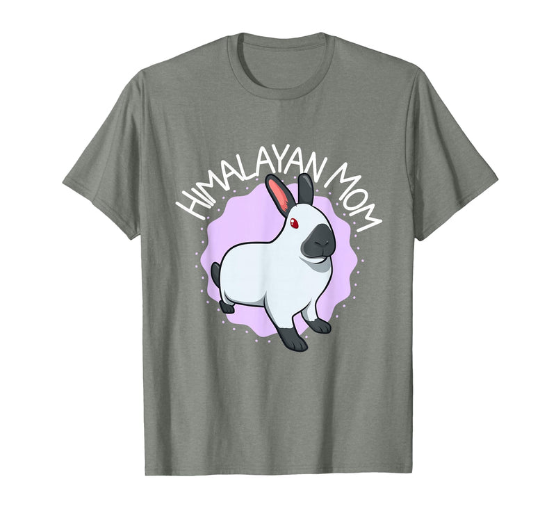 Himalayan Rabbit Mom T-Shirt in Olive Heather