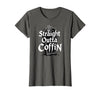 Mademark Halloween - Vampires, Zombies & Horror T-Shirt - Asphalt Grey-straight Outta Coffin Spooky Halloween Gothic
