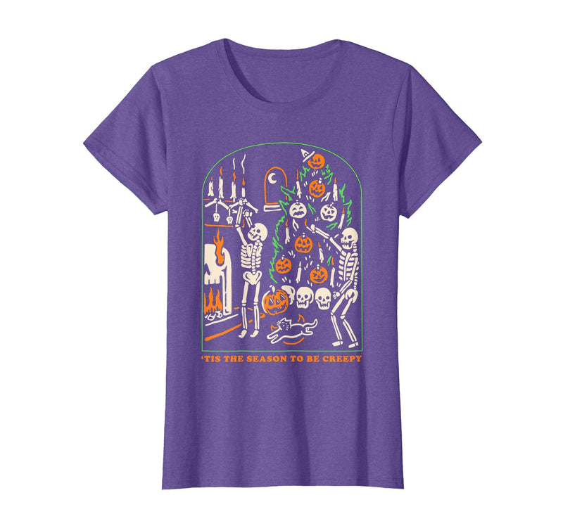 Halloween Creepy Season The Season to Be Creepy T-Shirt - Purple Heather